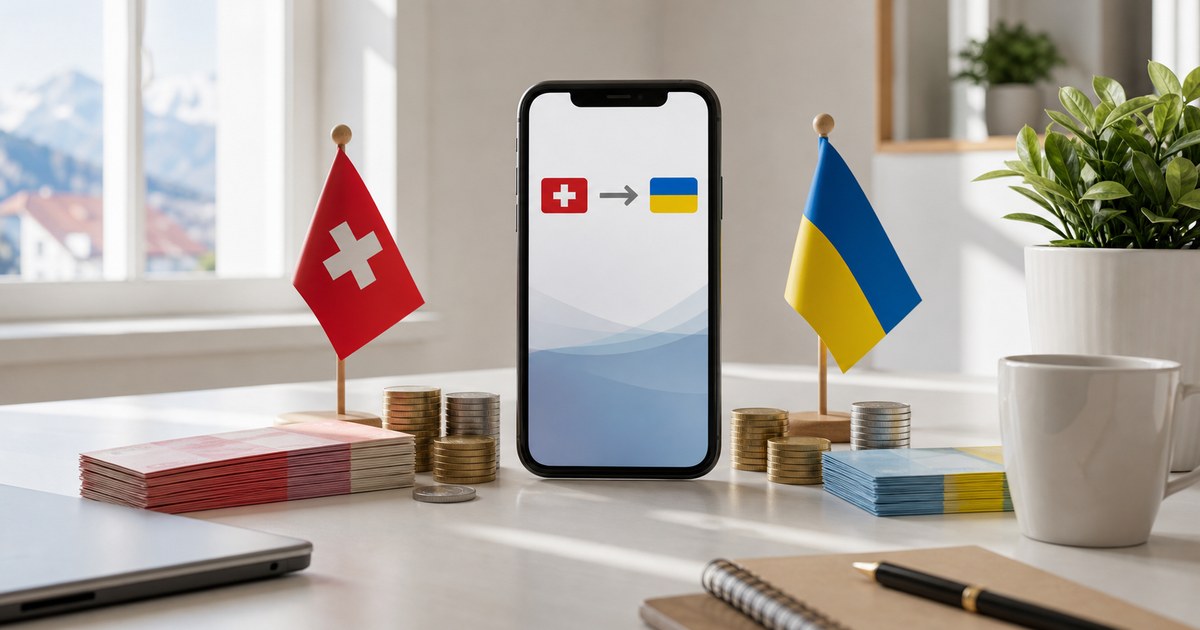 Перекази грошей між Швейцарією та Україною